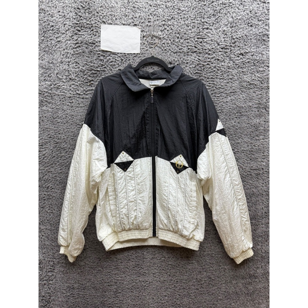 Vintage 80s 90s Sergio Tacchini Colorblock Windbreaker Track Jacket Size 40